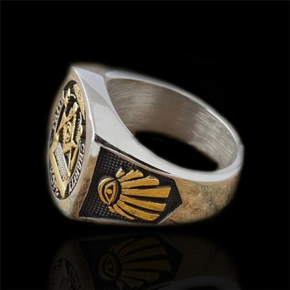 Master Masonic Ring Free  Faith Hope Love Ring - Picture 2 of 4